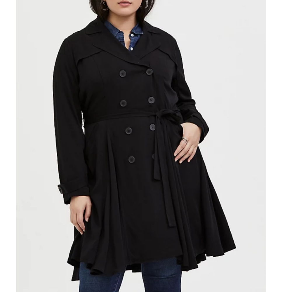 Torrid Fit and Flare Trench Coat